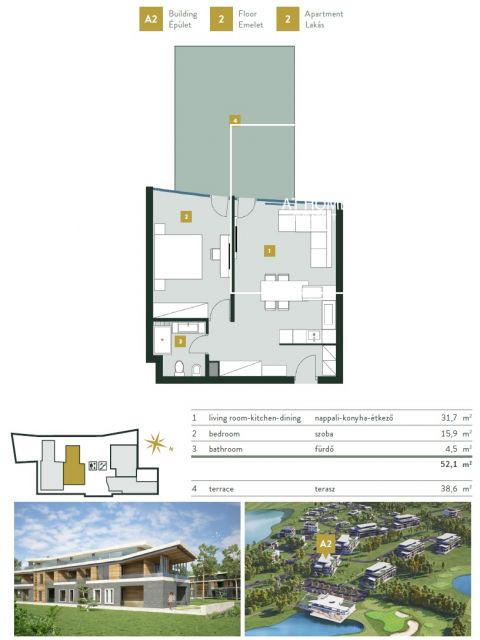 Exkluzív lakás eladó, Kehidakustány