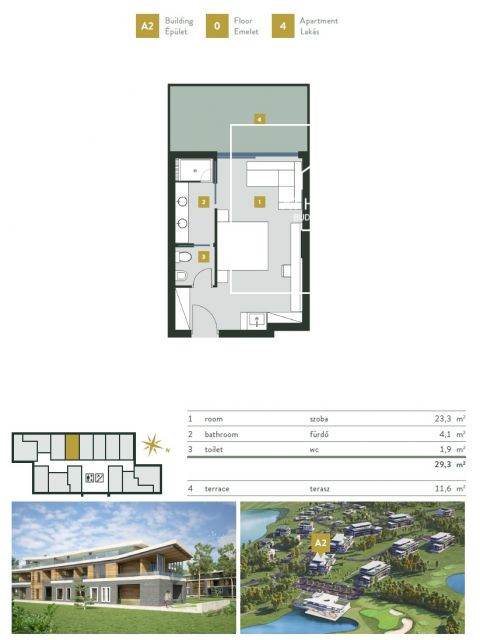 Stunning apartment for sale  II/A. district, Kehidakustány