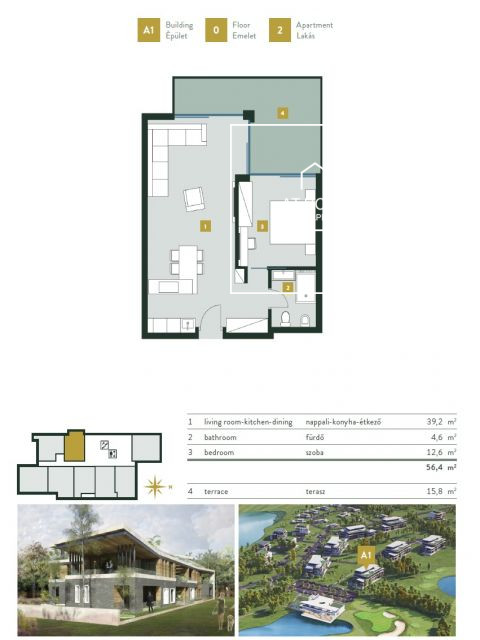 Stunning apartment for sale  II/A. district, Kehidakustány