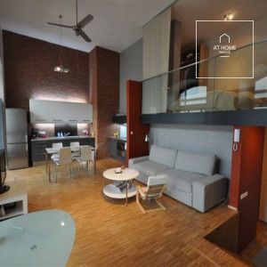 Fully furnished 1-bedroom loft with terrace, Šaldova, Karlín