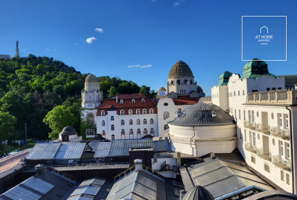 A romantic style,  attic apartment for sale in Budapest, 11th district, Gellért Hill