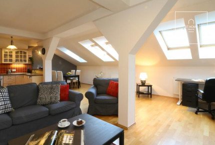 Elegant 2-bedroom apartment for rent Prague Prague 2, Sázavská, Vinohrady