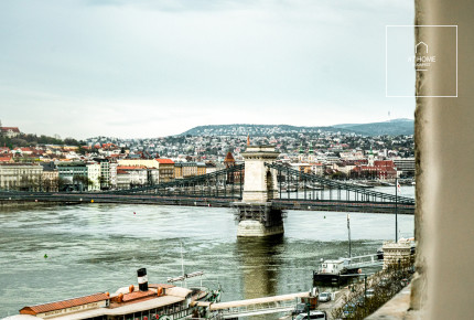 Two-bedroom luxury apartment with a panoramic view of the Danube, Budapest V. district Lipótváros