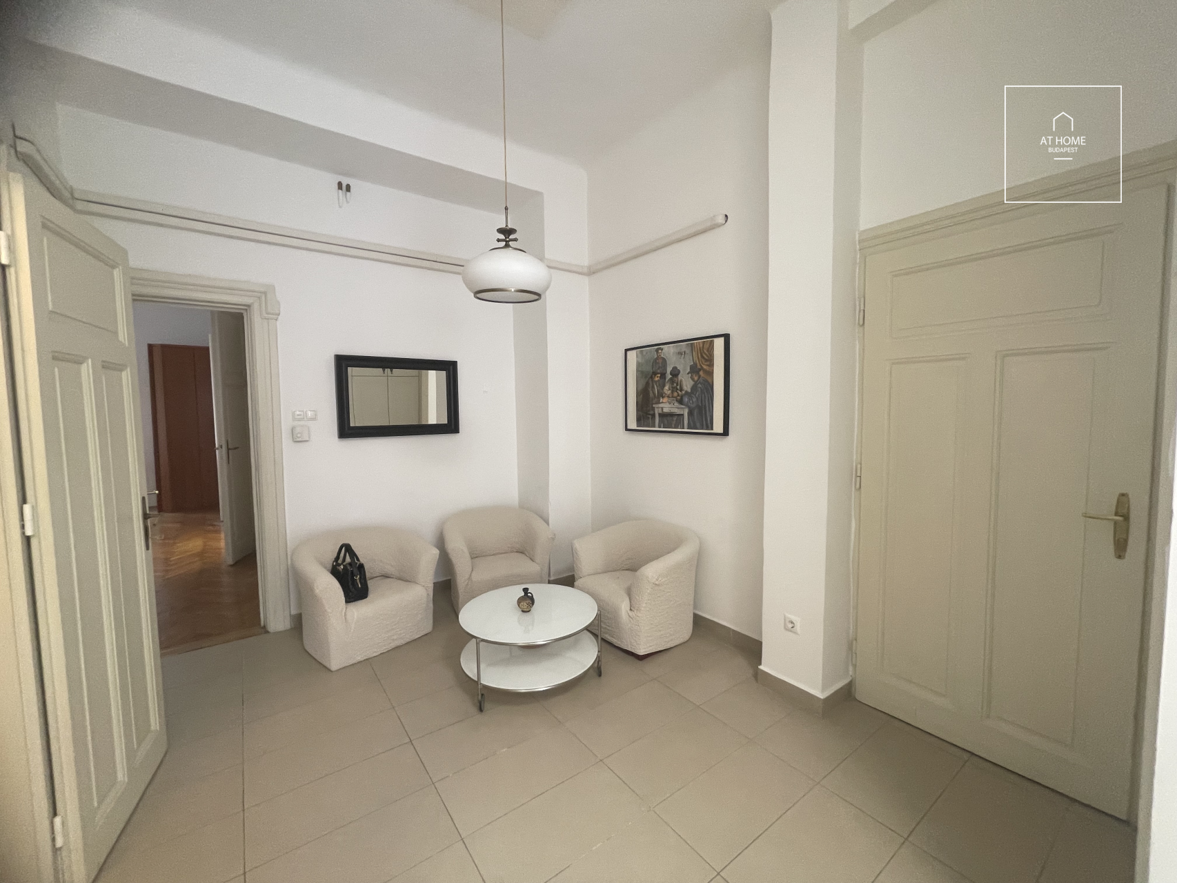 For sale: a renovated, elegant classic apartment in the heart of Budapest’s 5th district.