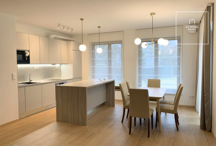 Newly built 3-bedroom apartment with garden connection for rent in Budapest II. district