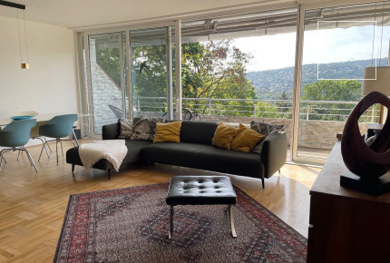 Five-bedroom panoramic apartment for rent in the 2nd district of Budapest, Törökvész.