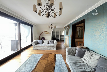 Spacious, Duplex Apartment with Panoramic View for Rent on Istenhegy – Private Garden and Sauna