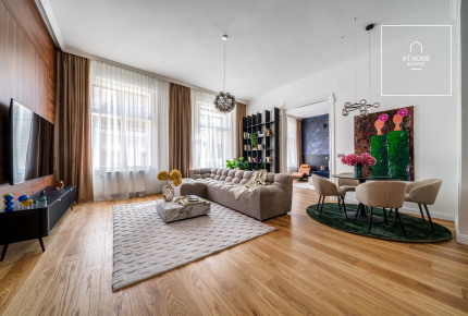 Két hálószobás luxuslakás kiadó Budapest belvárosának szívében, az V. kerületben