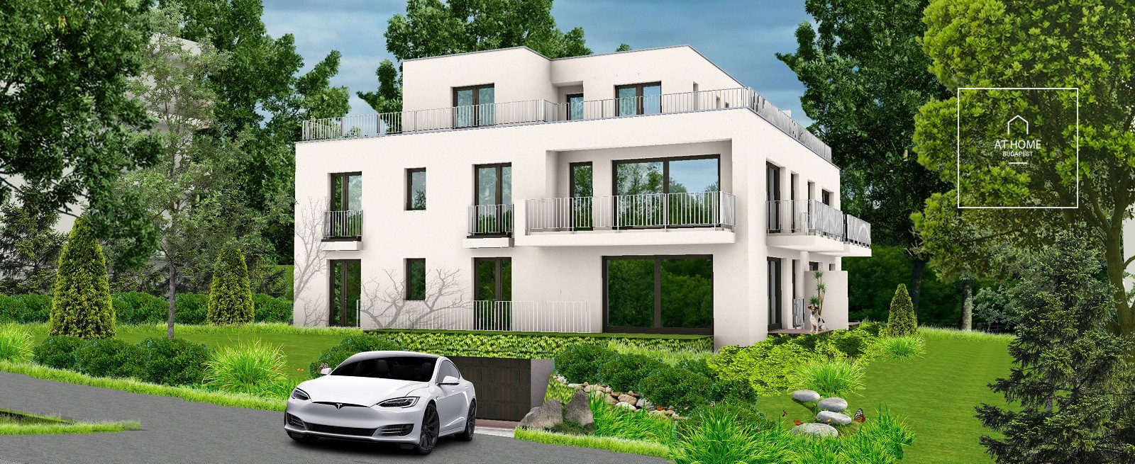 Newly built 115 sqm apartment with 3 bedrooms and a terrace in District XII