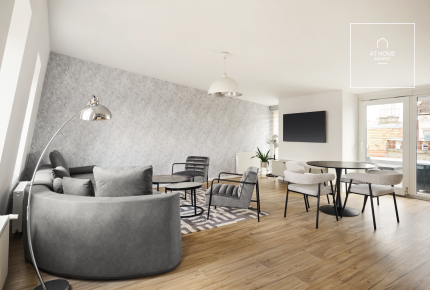 3 hálószobás penthouse luxuslakás kiadó a VI. kerületben