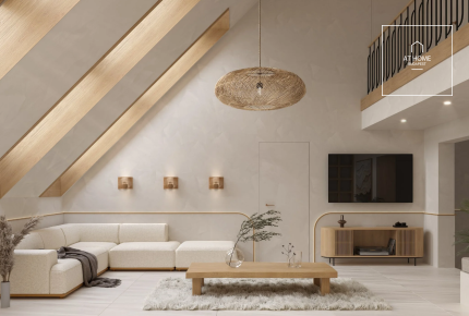 Newly built 150 sqm duplex apartment with three bedrooms and a 35 sqm terrace in the city center