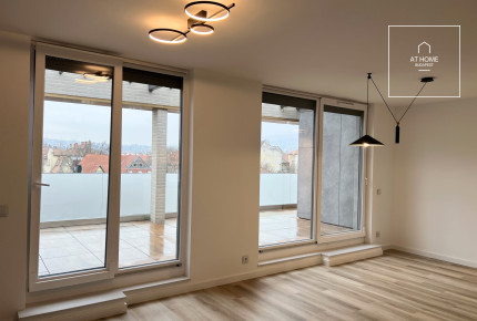 Newly built 59 sqm penthouse apartment with a 27 sqm terrace in the 1st district