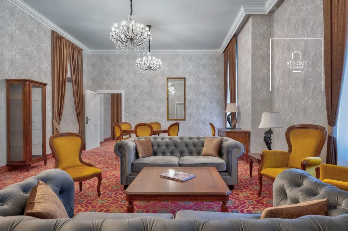 Exclusive 126 sqm panoramic apartment with 2 bedrooms in Budapest’s 6th District