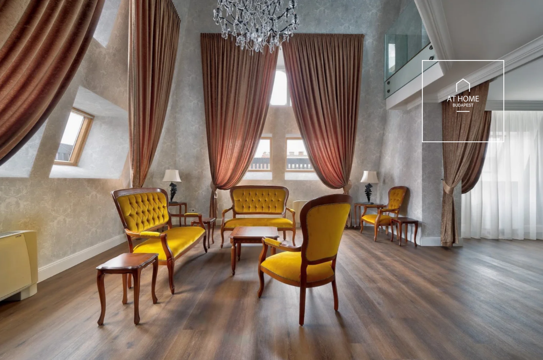 Exclusive 186 sqm duplex apartment with 2 bedroom and a terrace in Budapest’s 6th District