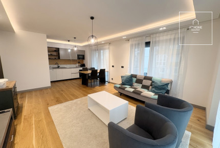 A 77 sqm, 2-bedroom apartment with a terrace, built in 2023, in Budapest’s 13th District