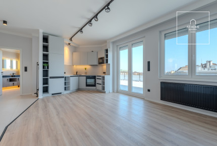 Exkluzív penthouse lakás hatalmas panorámás terasszal– Budapest II. kerület, Országút