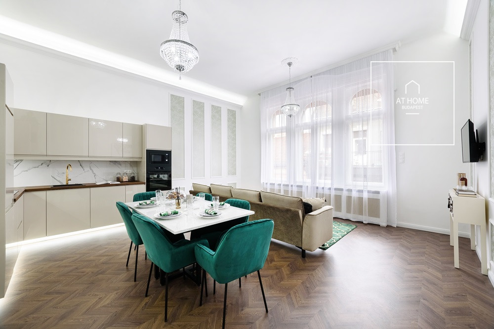 Premium three-bedroom apartment for rent in the 6th district of Budapest, Terézváros