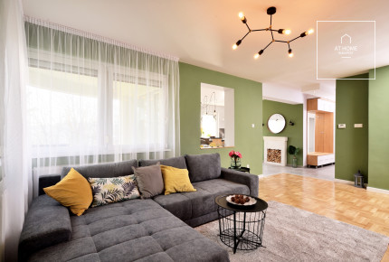 Panoramic apartment with garden connection for rent Budapest II. district Törökvész