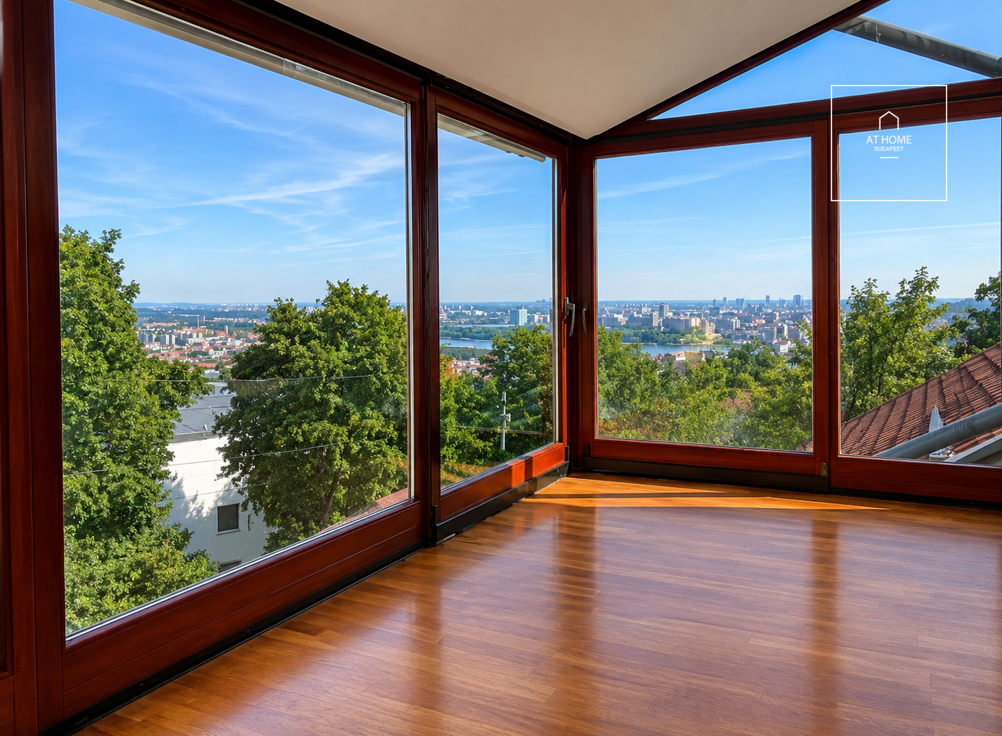 DUNAI PANORÁMÁS, ZÖLDÖVEZETI OTTHON SZEMLŐHEGYEN
