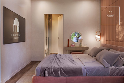 Newly built third-floor apartment with a balcony for rent  in District XII.