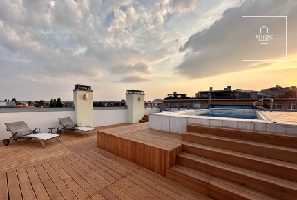 Luxury penthouse with panoramic view for sale in 11th district, Budapest